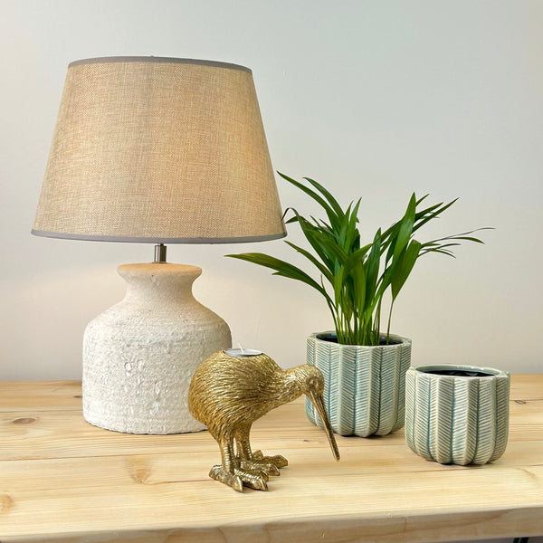 Herringbone Textured Plant Pot