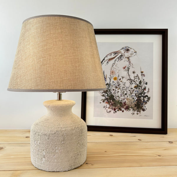 Harlech Rustic Stoneware Lamp Base with Shade