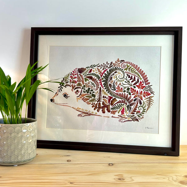 Hedgerow Hedgehog Framed Print