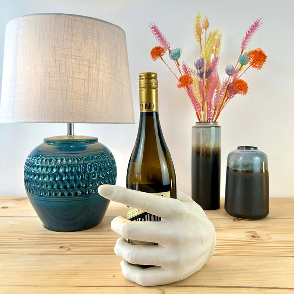 White Hand Wine Bottle Holder