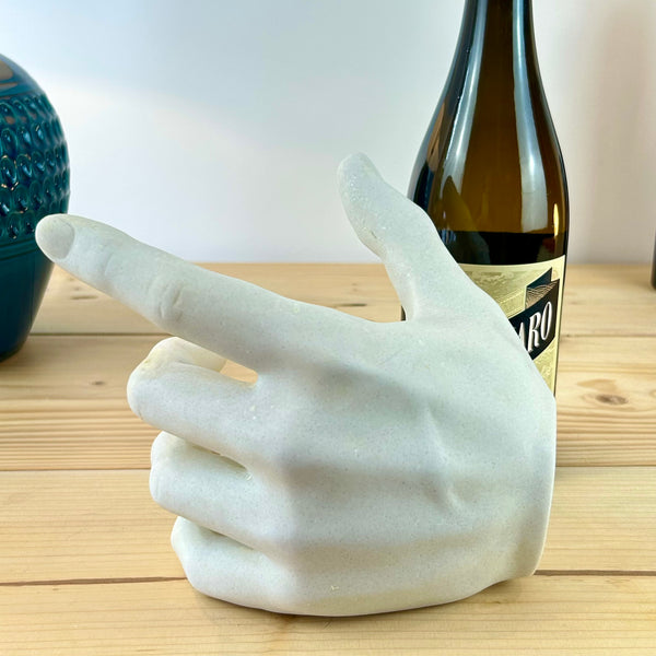 White Hand Wine Bottle Holder