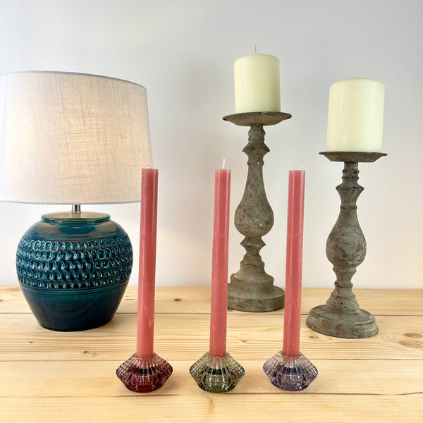 Ava Glass Candle Holder