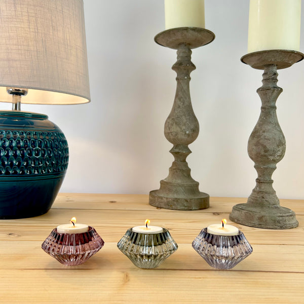 Ava Glass Candle Holder