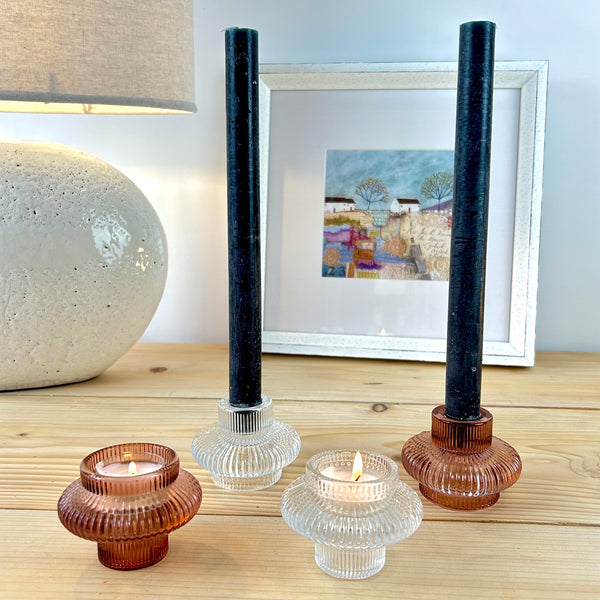 Isla Glass Candle Holder