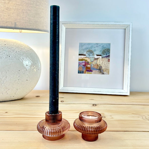 Isla Glass Candle Holder