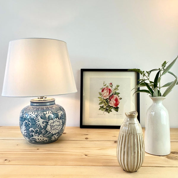 Amalfi Ceramic Lamp With Shade
