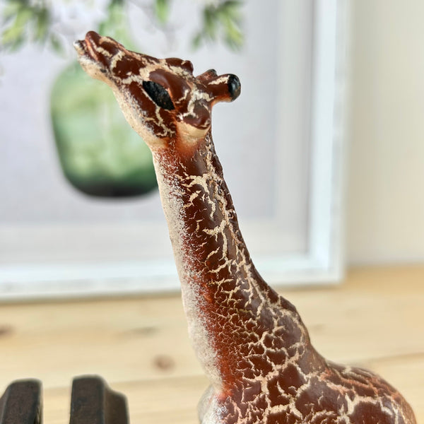 Cast Iron Giraffe Bookends