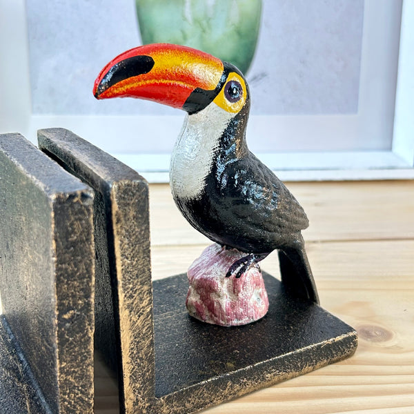 Cast Iron Toucan Bookends