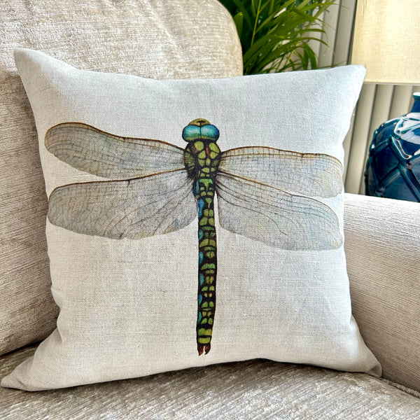 Linen Multiple Bee Print Cushion