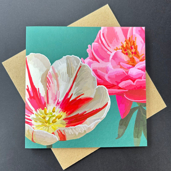 Bright Floral and Butterfly Greeting Cards