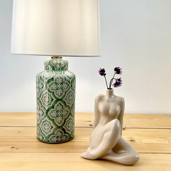 Sitting Female Pose Bud Vase