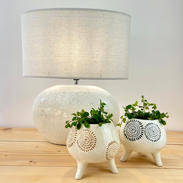 Sunburst Tripod Plant Pot