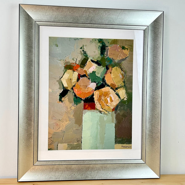 Rosa Vase Framed Print