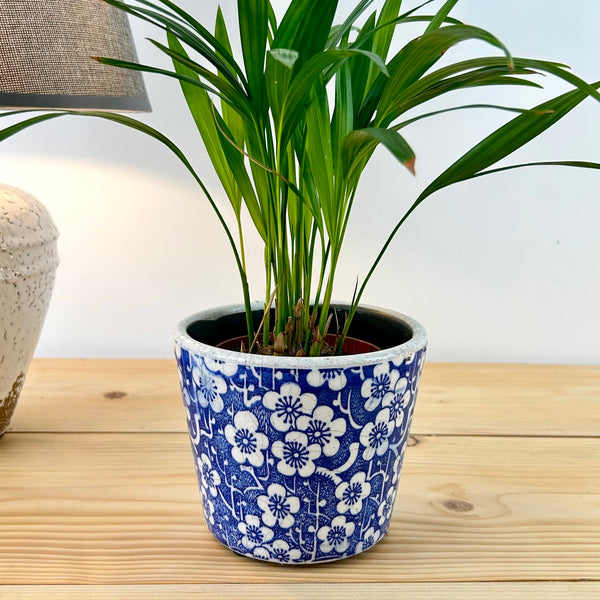 Blue Rustic Plant Pot