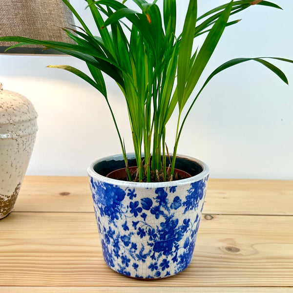 Blue Rustic Plant Pot