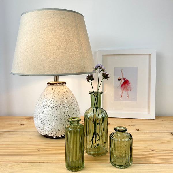 Vintage Green Bud Vases