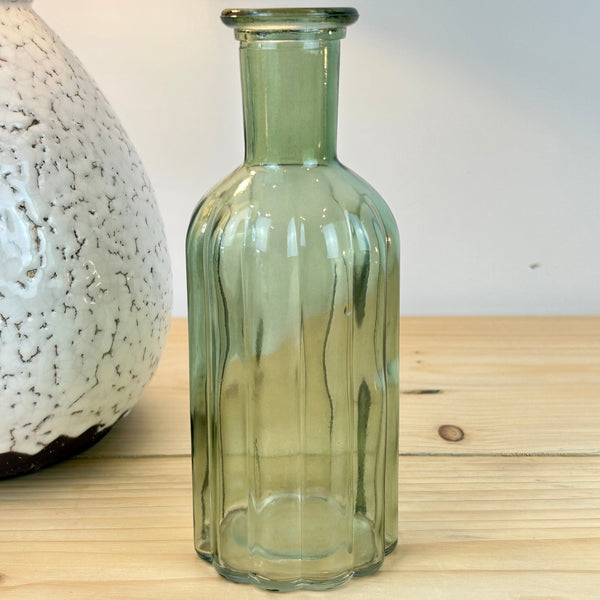 Vintage Green Bud Vases