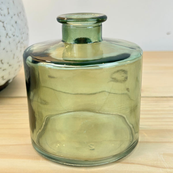 Vintage Green Bud Vases