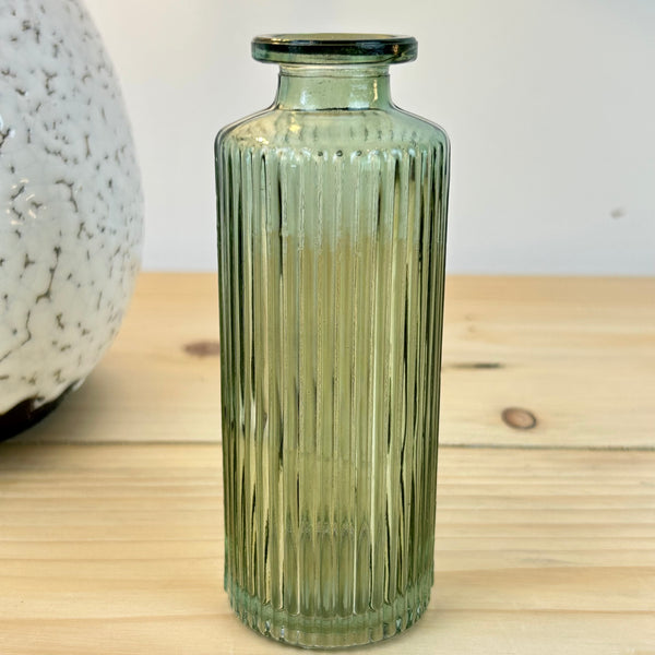 Vintage Green Bud Vases