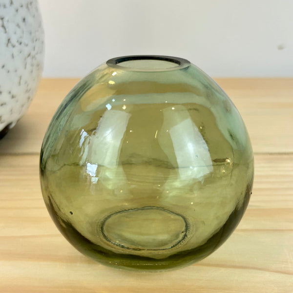 Vintage Green Bud Vases