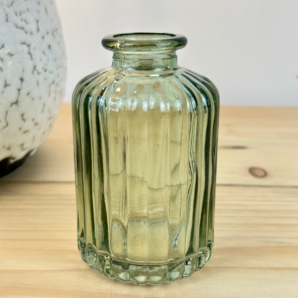 Vintage Green Bud Vases