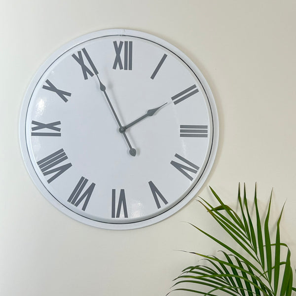 Mortimer Clock White