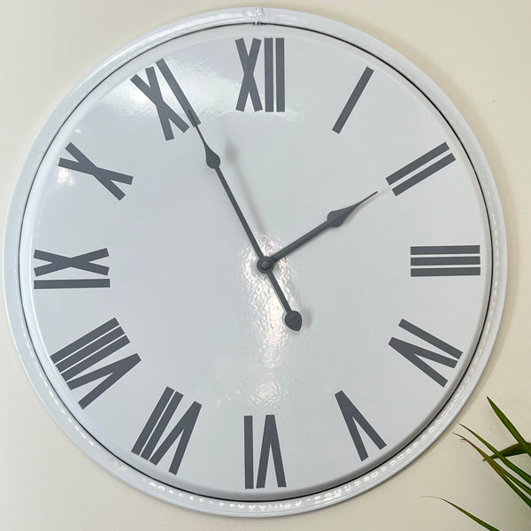 Mortimer Clock White