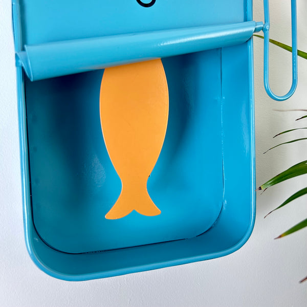 Blue Sardine Tin Clock