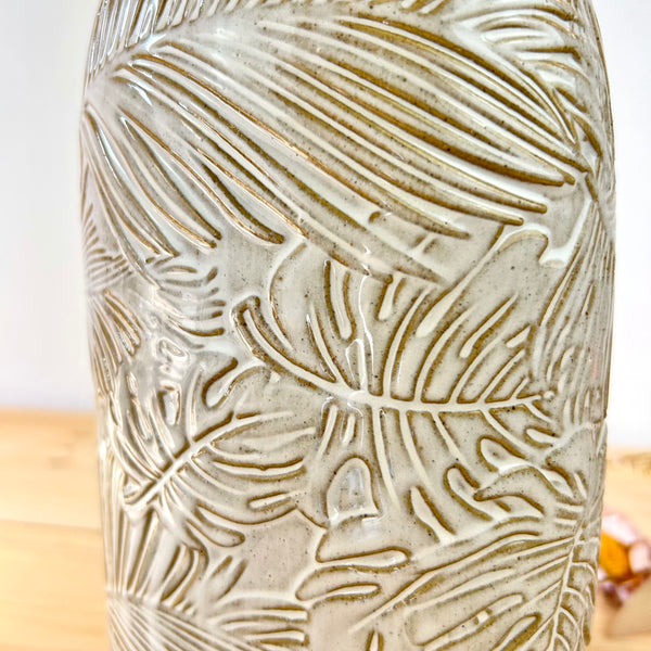 Embossed Leaf Vase