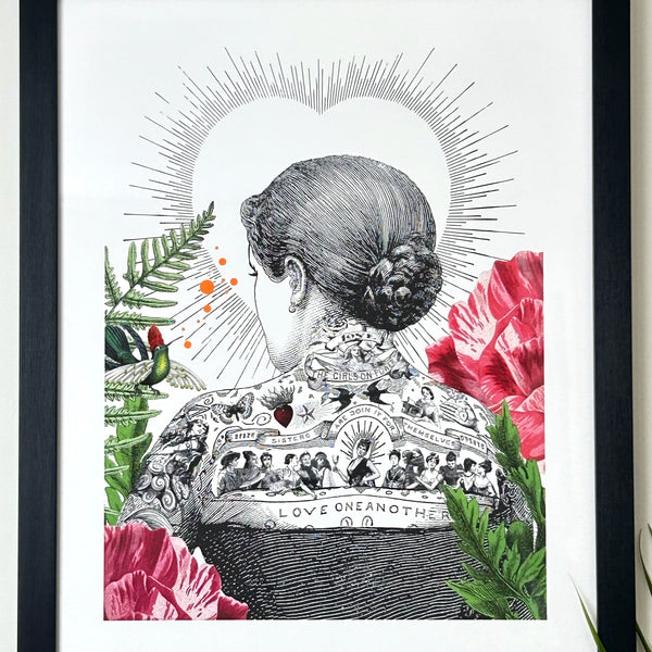 The Tattooed Lady Framed Print