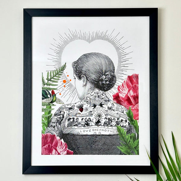 The Tattooed Lady Framed Print