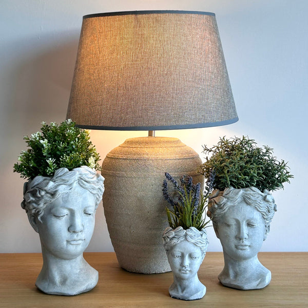 Concrete Goddess Head