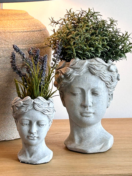 Concrete Goddess Head