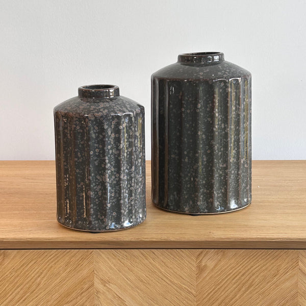 Merrel Splatter Glaze Vase