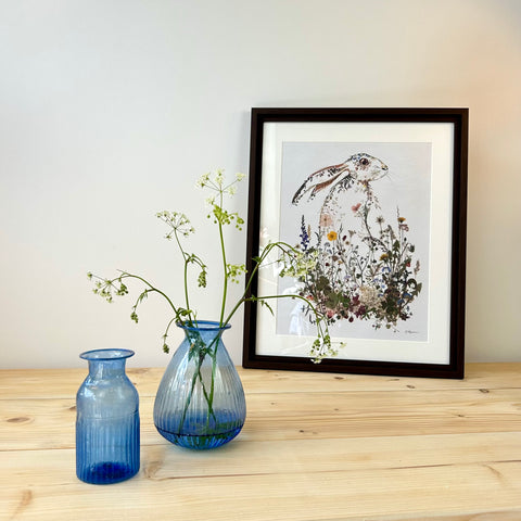 Hedgerow Hare Framed Print