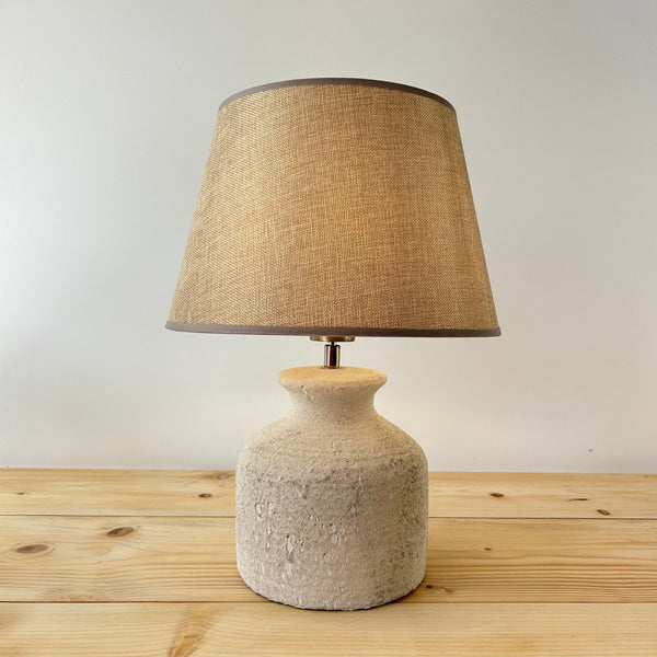 Harlech Rustic Stoneware Lamp Base with Shade