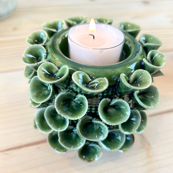 Ceramic Sea Flower Tea Light Holder