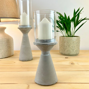 Concrete Hurricane Candle Holders