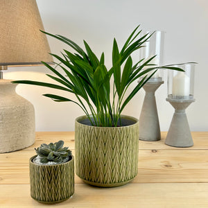 The Classic Herringbone Plant Pot