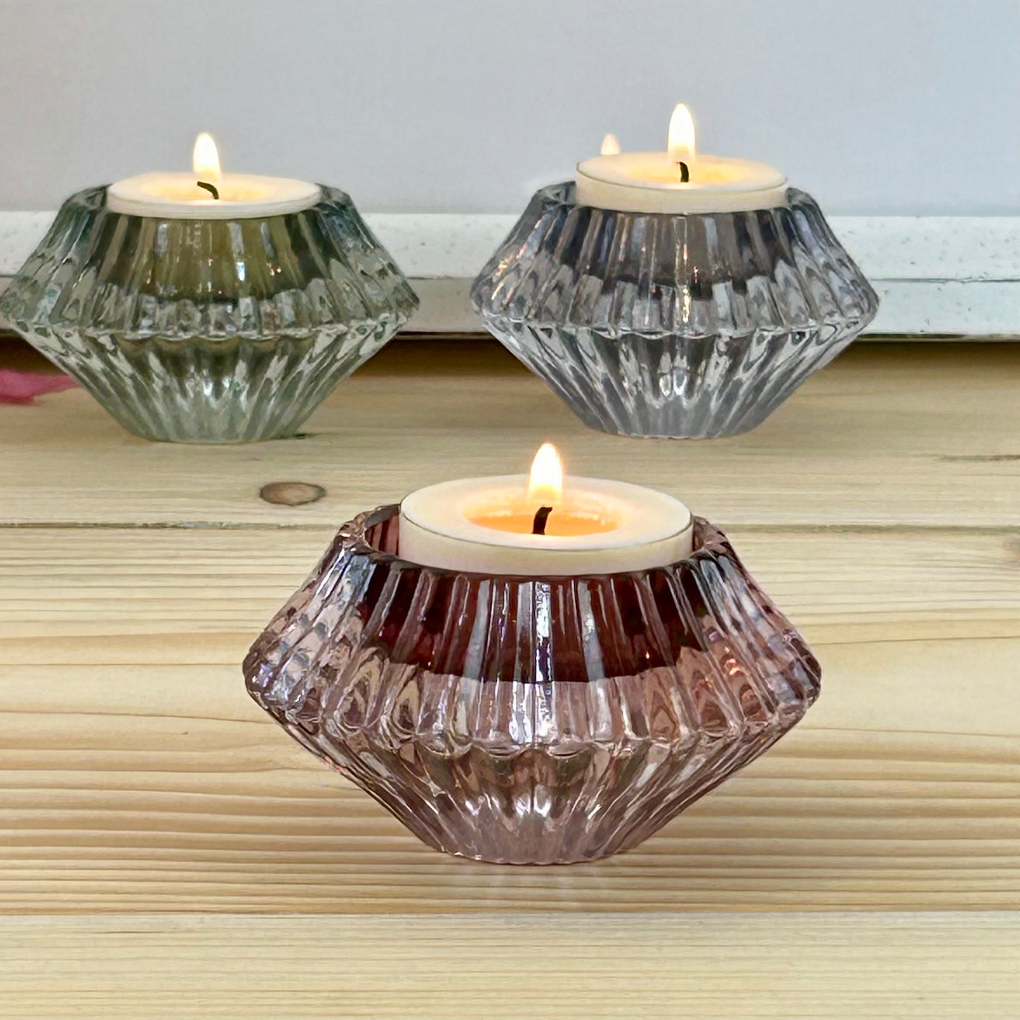 Ava Glass Candle Holder