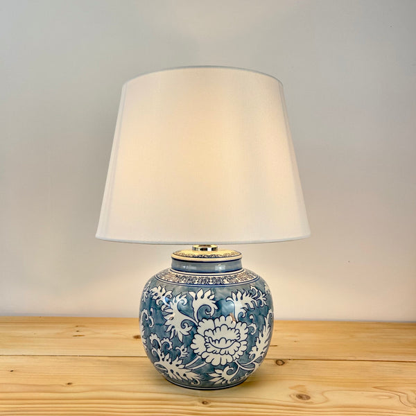 Amalfi Ceramic Lamp With Shade