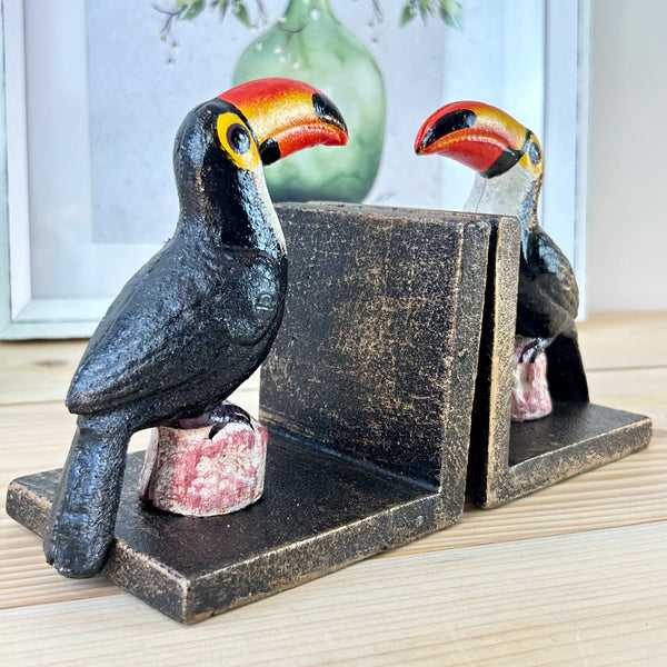 Cast Iron Toucan Bookends