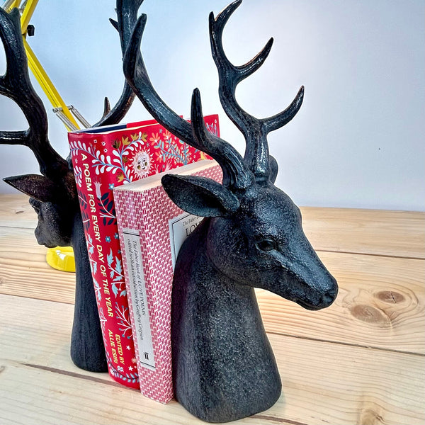 Stag Head Bookends