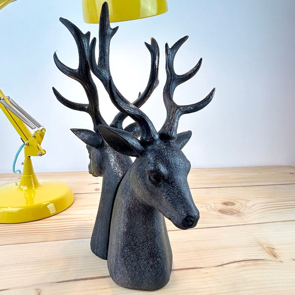 Stag Head Bookends