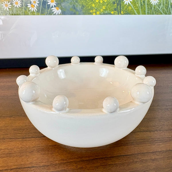 White Mini Bobble Bowl