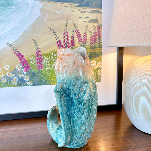 Two Tone Ceramic Fish Vase