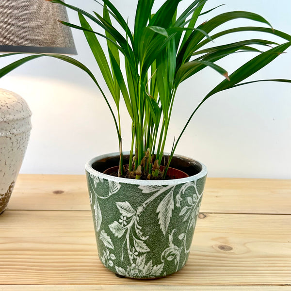 Green Rustic Plant Pot