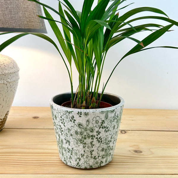 Green Rustic Plant Pot