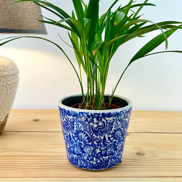Blue Rustic Plant Pot