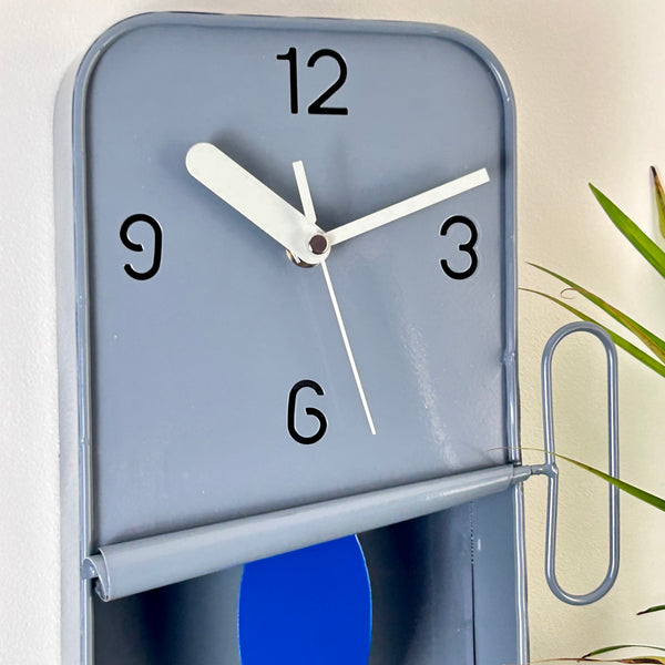 Grey Sardine Tin Clock